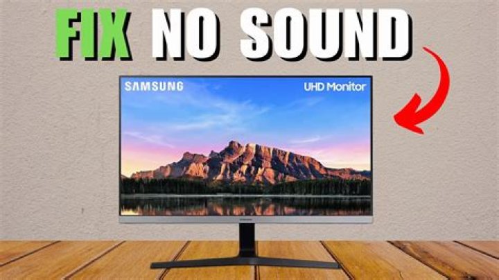 Why doesnt my Samsung monitor have sound?