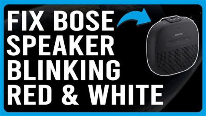 Why is my Bluetooth speaker blinking red?