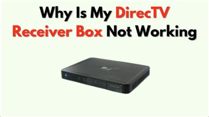 Why is my directv receiver not working?