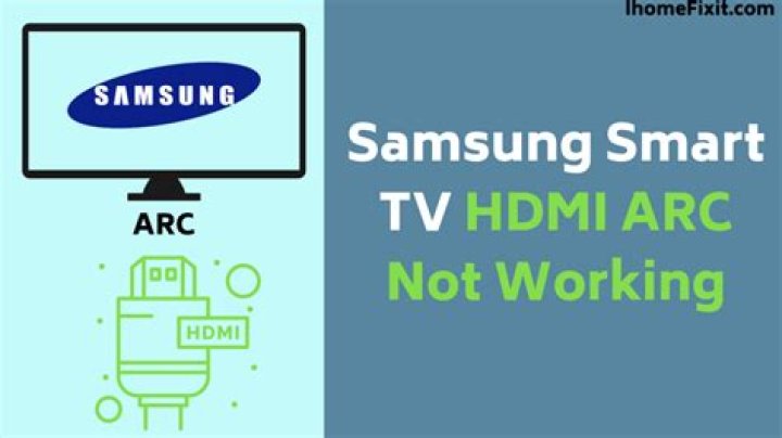 Why is my HDMI ARC not working Samsung TV?