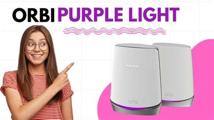 Why is my Orbi router magenta?