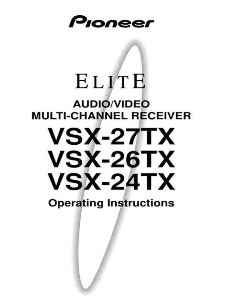 Why is my Pioneer Elite reciever VSX 27tx not working?