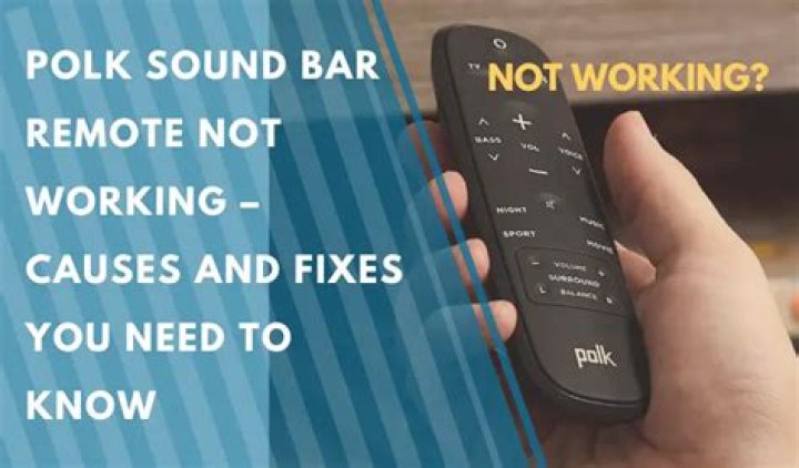 Why is my Polk speaker not working?