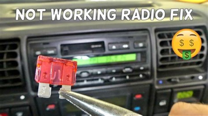 Why is my radio on but not working?