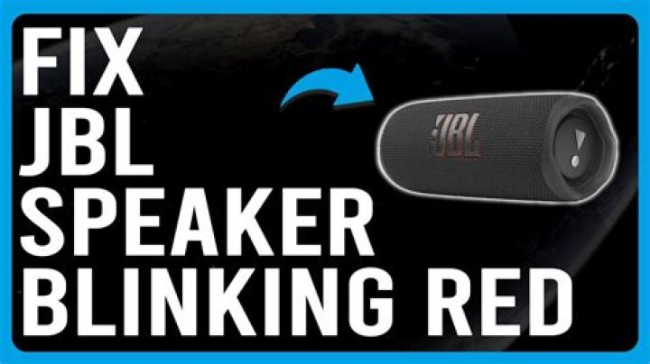 Why is my speaker blinking red?