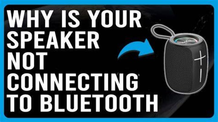 Why is my speaker not connecting to Bluetooth?