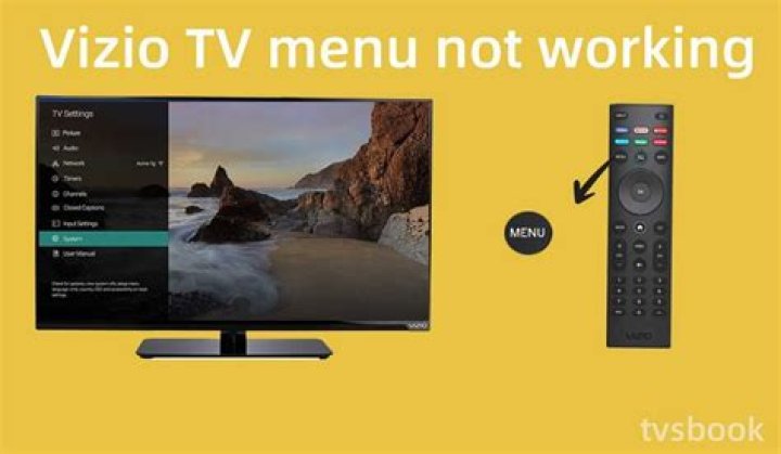 Why is my TV menu screen not working?