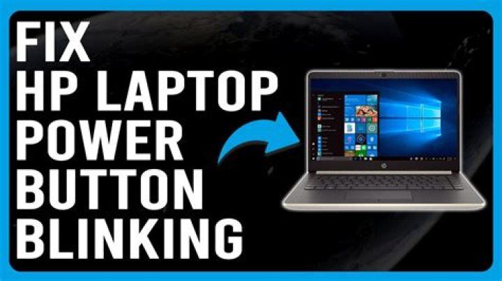 Why is the light on my power button blinking?