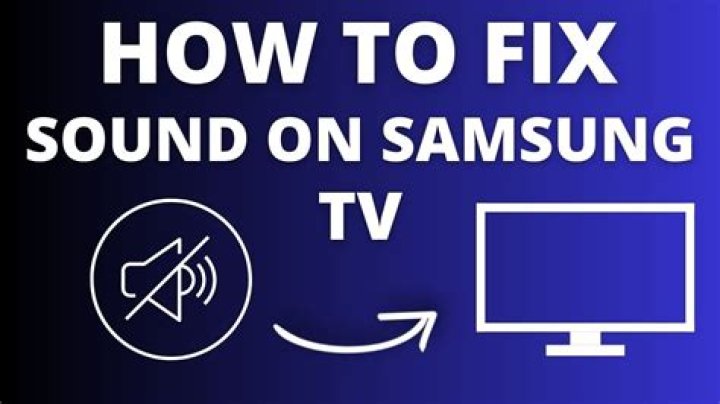 Why is the sound on my Samsung TV not working?